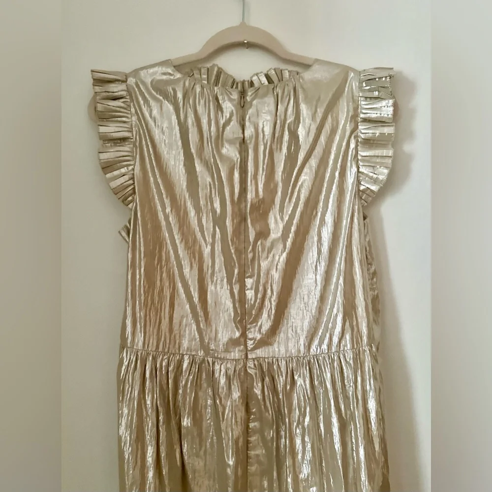 Sea New York Metallic Naya Box Pleat Maxi Dress - Picture 8 of 10